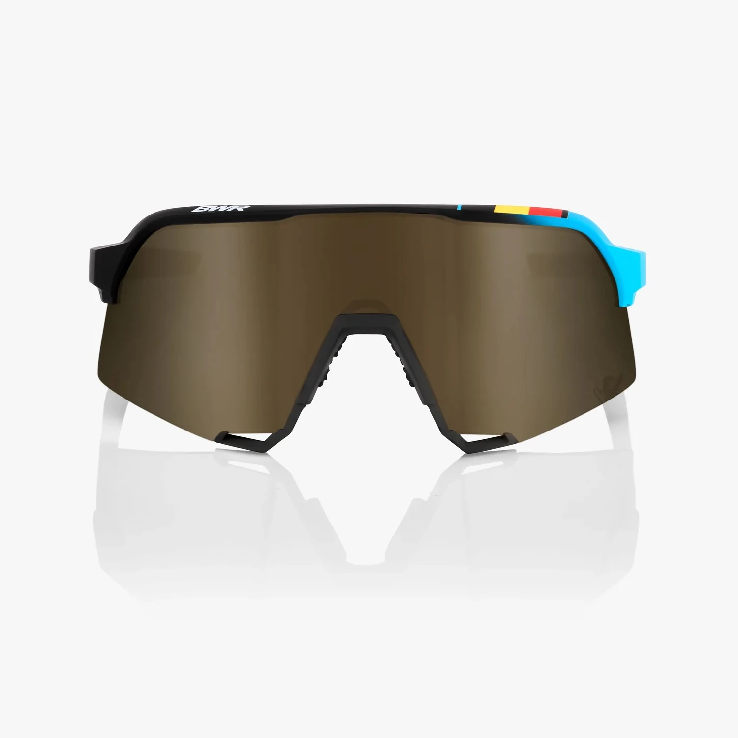 100% S3 BWR Black Soft Gold Mirror Lens Sunglasses 3 100% S3 BWR Black Soft Gold Mirror Lens Sunglasses