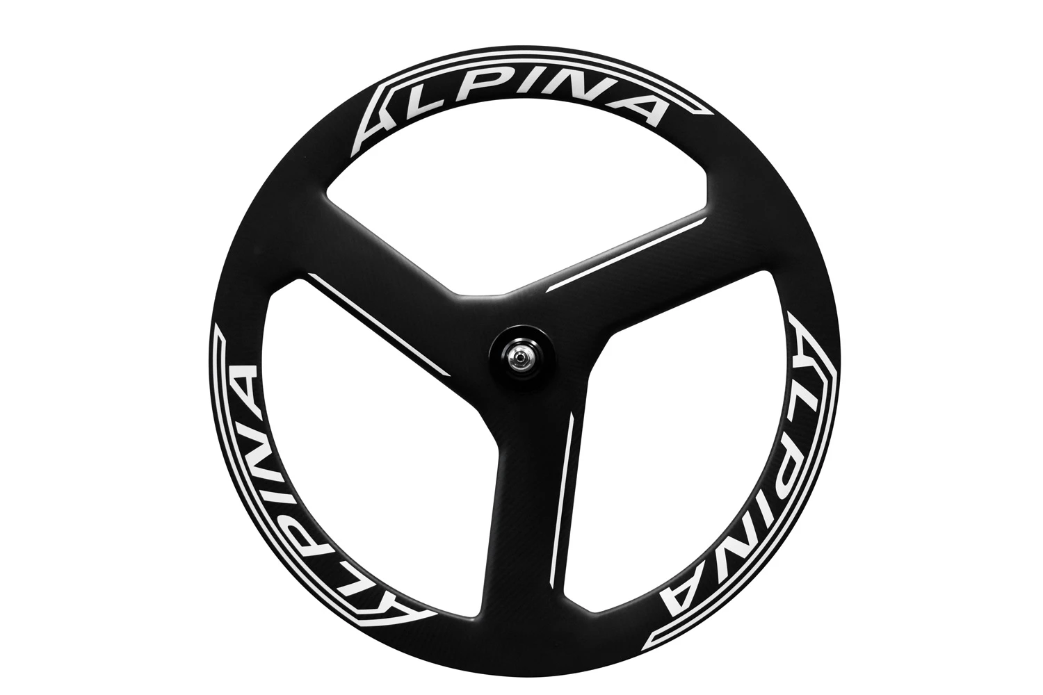Alpina 3 Spoke Full Carbon Tubular Track Front Wheel 3 Alpina 3 Spoke Full Carbon Tubular Track Front Wheel