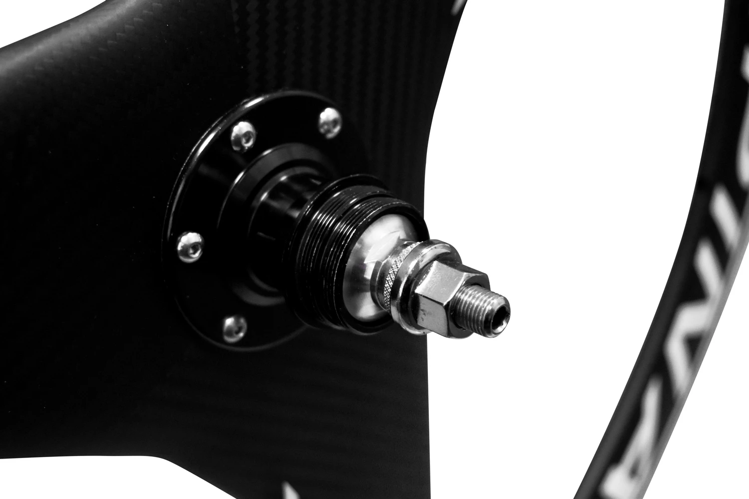 Alpina 3 Spoke Full Carbon Tubular Track Rear Wheel (White) 4 Alpina 3 Spoke Full Carbon Tubular Track Rear Wheel (White) - Image 2