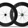 Alpina A8D 80mm Carbon Disc Brake Road Wheelset (Black)