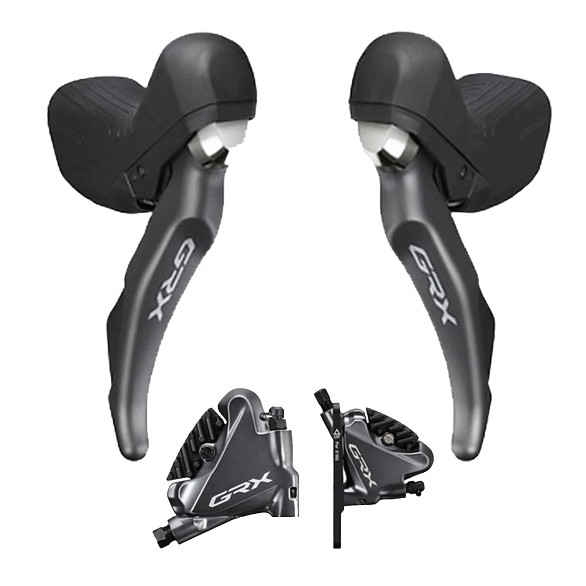 Shimano GRX ST-RX810 ShiftLevers/BR-RX810 Flat Mount Calipers-1x11 3 Shimano GRX ST-RX810 ShiftLevers/BR-RX810 Flat Mount Calipers-1x11