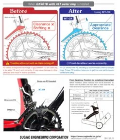 Sugino Adjustable FD Mount For OX (MT-OX) 7 Sugino Adjustable FD Mount For OX (MT-OX) -Dolan Bikes Shop Sugino Adjustable FD Mount For OX MT OX 3
