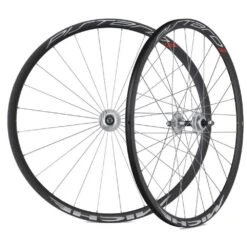 Miche Pistard Tubular Track Wheelset-(Silver Spokes)